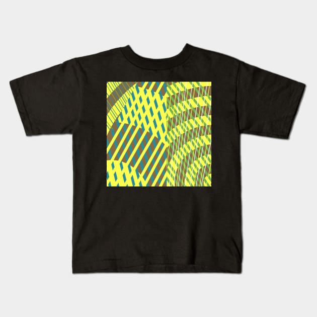 Abstract tropical greens Kids T-Shirt by cocodes